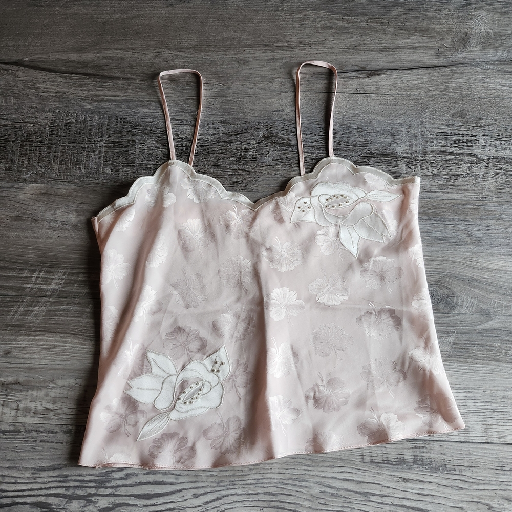 Victoria's Secret Light Pink Satin Lingerie Top